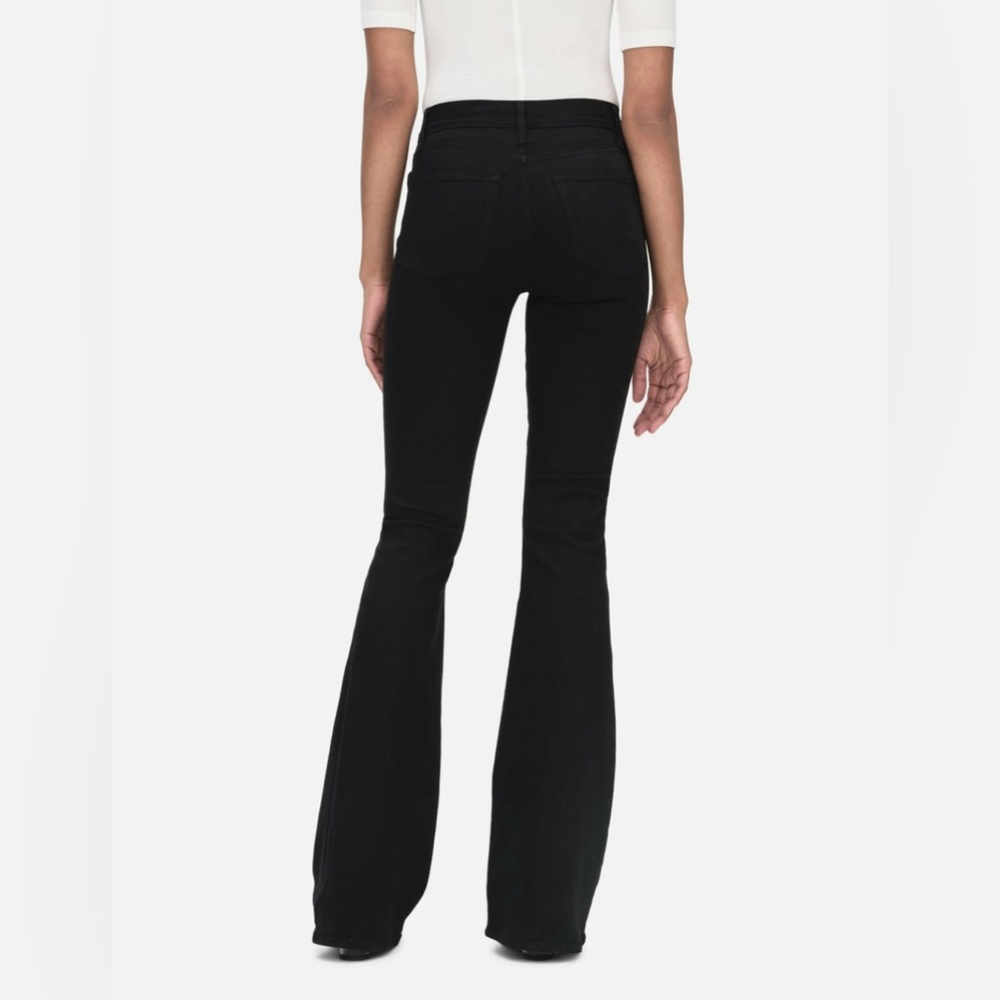 FRAME Black Le High Flare Super Stretch Jeans Sz 28 - Picture 9 of 13
